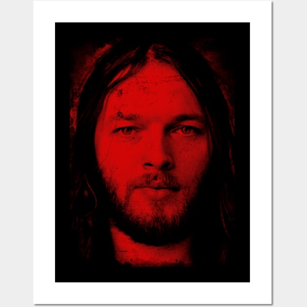 red vintage David Gilmour Wall Art by TimTimMarket